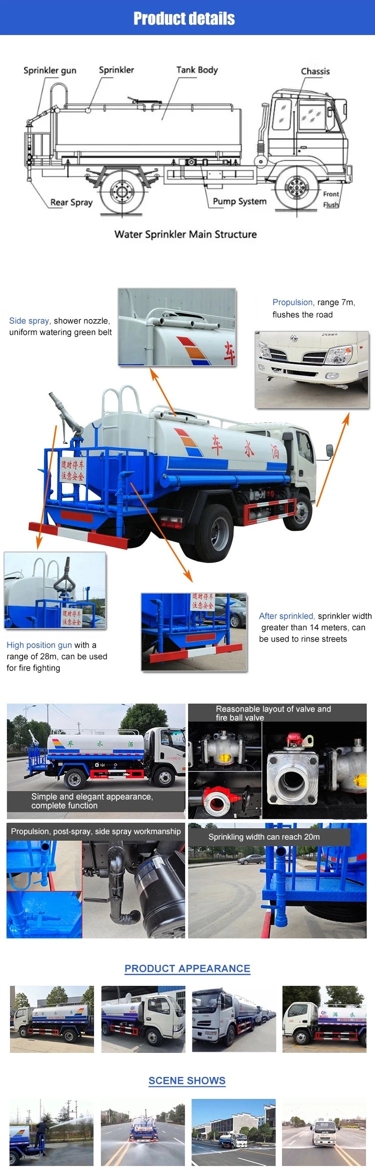 DONGFENG 20cbm Dust Suppression Truck