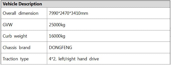 DONGFENG 8cbm Water Foam Tank Fire Truck