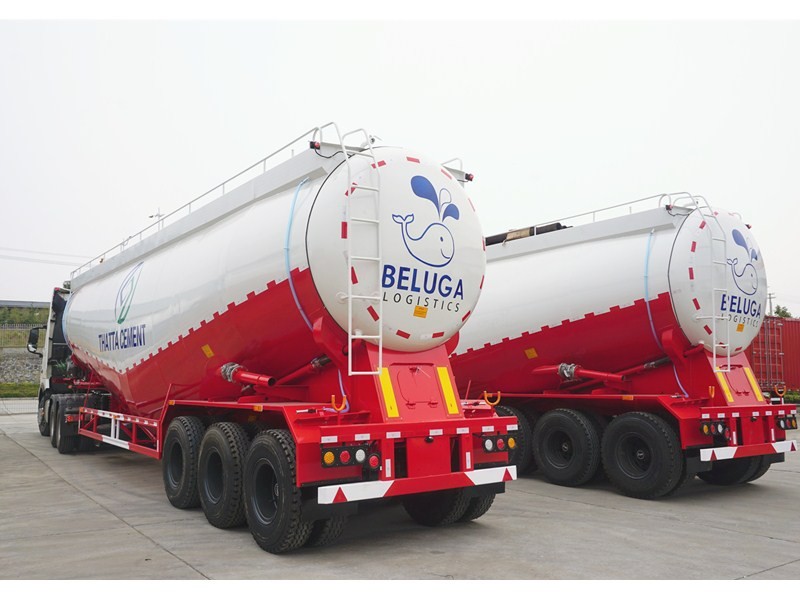 55cbm Bulk Dry Cement Transport Semi-trailer