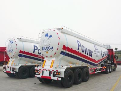 Bulk cement tanker semi-trailer