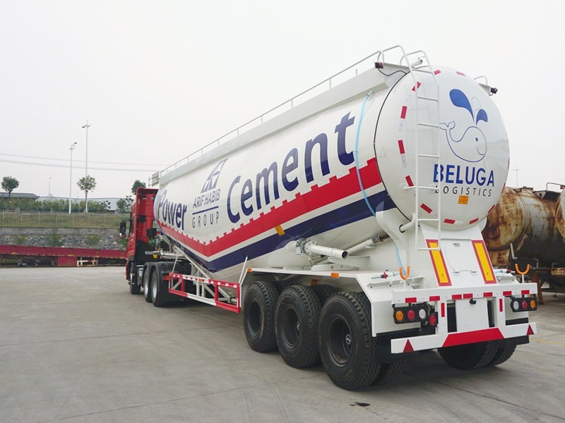 55cbm Bulk Dry Powder Tanker Semi Trailer