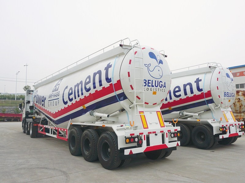 55cbm Bulk Dry Powder Tanker Semi Trailer