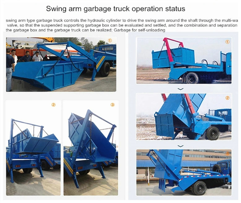 DONGFENG KR 6cbm Swing Arm Garbage Truck